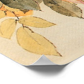 Vintage Rose und Hummeln Poster (Ecke)