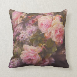 Vintage Rose und Lilacs Kissen
