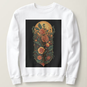 Vintage Rose und Pflanze Sweatshirt