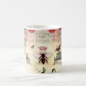 Vintage Rose und Queen Bee Coffee Tasse (Mittel)