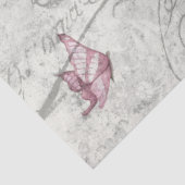 Vintage Rose und Schmetterlinge Ephemera Seidenpapier (Detail)