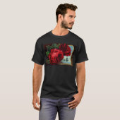 Vintage Rose und Segelboote T-Shirt (Vorne ganz)
