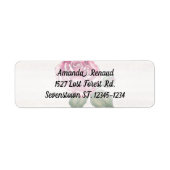 Vintage Rose und Vellum-Adressetikett (Vorne)