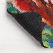 Vintage Rose und Vogel Mousepad (Ecke)