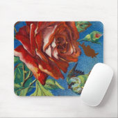 Vintage Rose und Vogel Mousepad (Mit Mouse)