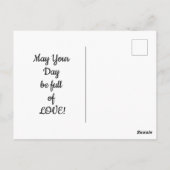 Vintage Rose und Vögel Postkarte (Rückseite)