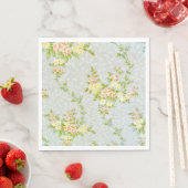 Vintage Rose und Weinfarben Serviette (Beispiel)