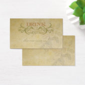 Vintage Rose und wirbelnde Hochzeitsgetränke (Schreibtisch)