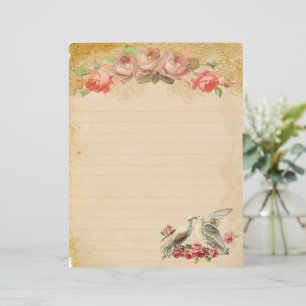 Vintage Rose und zwei Dogen aus Papierfett