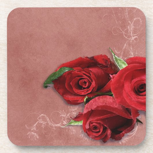 Vintage Rose Untersetzer (Vorderseite)