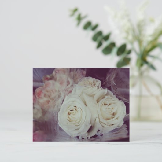 VINTAGE ROSE V POSTKARTE (Stehend Vorderseite)