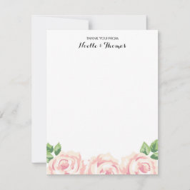 Vintage Rose Vielen Dank Dankeskarte