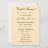 Vintage Rose, Viktorianisches Brautparty Party Einladung (Rückseite)