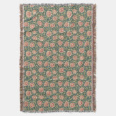 Vintage Rose Vine Pattern Knöchel Decke (Vorderseite Vertikal)