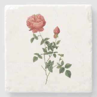 Vintage Rose Vintage Blume Familiengeschenk Steinuntersetzer
