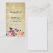 Vintage Rose Visitenkarte (Vorne/Hinten)