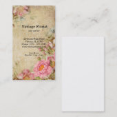 Vintage Rose Visitenkarte (Vorne/Hinten)