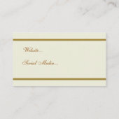 Vintage Rose Visitenkarte (Rückseite)