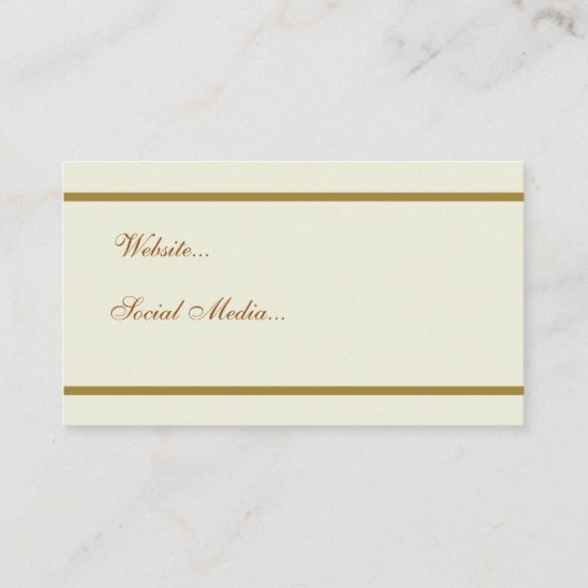 Vintage Rose Visitenkarte (Rückseite)