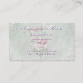 Vintage Rose Visitenkarte (Rückseite)