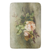 Vintage Rose von Margaretha Roosenboom Badematte (Vorderseite Vertikal)
