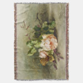 Vintage Rose von Margaretha Roosenboom Decke (Vorderseite Vertikal)