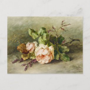 Vintage Rose von Margaretha Roosenboom Postkarte