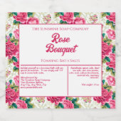 Vintage Rose Wasserfeste Badehose - Etikett (Einzelnes Label)