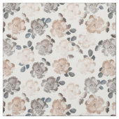 Vintage Rose Weißes, sich wiederholendes Baumuster Stoff (Muster)