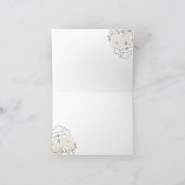 Vintage Rose & Wirbel Bridesmaid Dankeschön Karte (Innenseite)