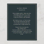 Vintage Rose zum Gedenkgedicht des Lebens (Rückseite)