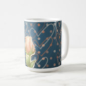 Vintage Rosebude, Tasse (VorderseiteRechts)