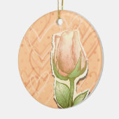 Vintage Rosebude, Ziergegenstände Keramikornament (Links)