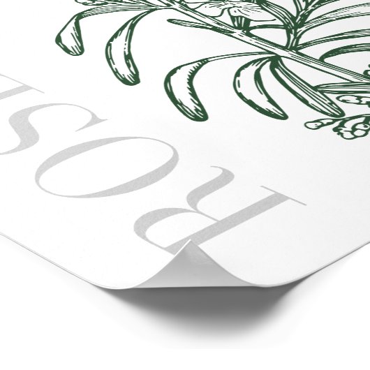 Vintage Rosemary Poster (Ecke)