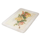 Vintage Rosen Badematte (Schrägansicht)