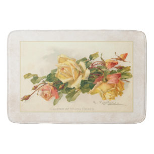 Vintage Rosen Badematte