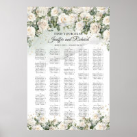 Vintage Rosen Blume Grünpflanzen Alphabetisch