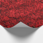 Vintage Rosen-Blumengeschenk-Verpackung Geschenkpapier (Ecke)
