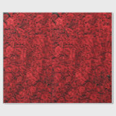 Vintage Rosen-Blumengeschenk-Verpackung Geschenkpapier (Flach)