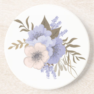 Vintage-Rosen-Blumenkunst Retro-Botanische Blum Getränkeuntersetzer