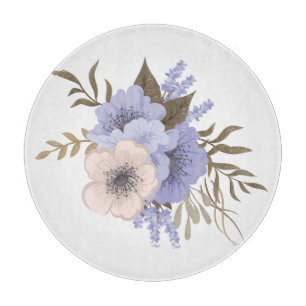 Vintage-Rosen-Blumenkunst Retro-Botanische Blum Schneidebrett
