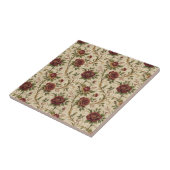 Vintage-Rosen-Blumenmuster - Blumen-Design-Kunst Fliese (Seite)
