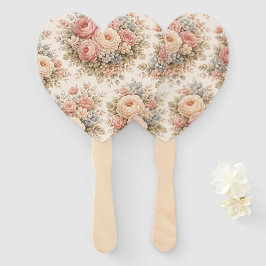 Vintage-Rosen-Blumenmuster | Elegantes Pastell Fächer