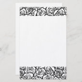 Vintage Rosen Briefpapier (Vorne/Hinten)