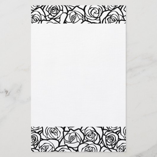 Vintage Rosen Briefpapier (Vorderseite)