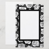 Vintage Rosen Briefpapier (Vorne/Hinten)