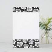 Vintage Rosen Briefpapier (Stehend Vorderseite)