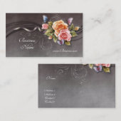 Vintage Rosen der Visitenkarte 2 (Vorne/Hinten)