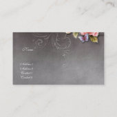 Vintage Rosen der Visitenkarte 2 (Rückseite)