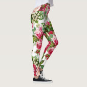 Vintage Rosen des botanischen rosaroten Landes mit Leggings (Rechts)